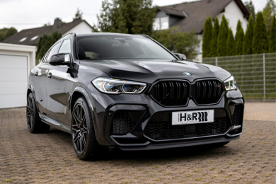 BMW X6 M (F96) ribassata con molle H&R