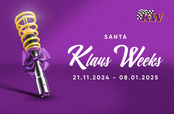 Fino a 300€ di sconto sui assetto a ghiera KW - KW Santa Klaus Weeks